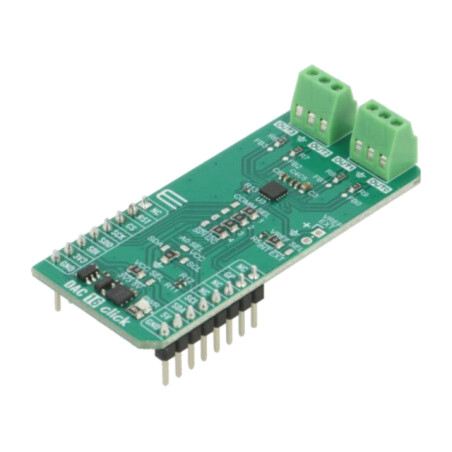 Click board; placă prototip; Comp: DAC63204RTERQ1; convertor D/A