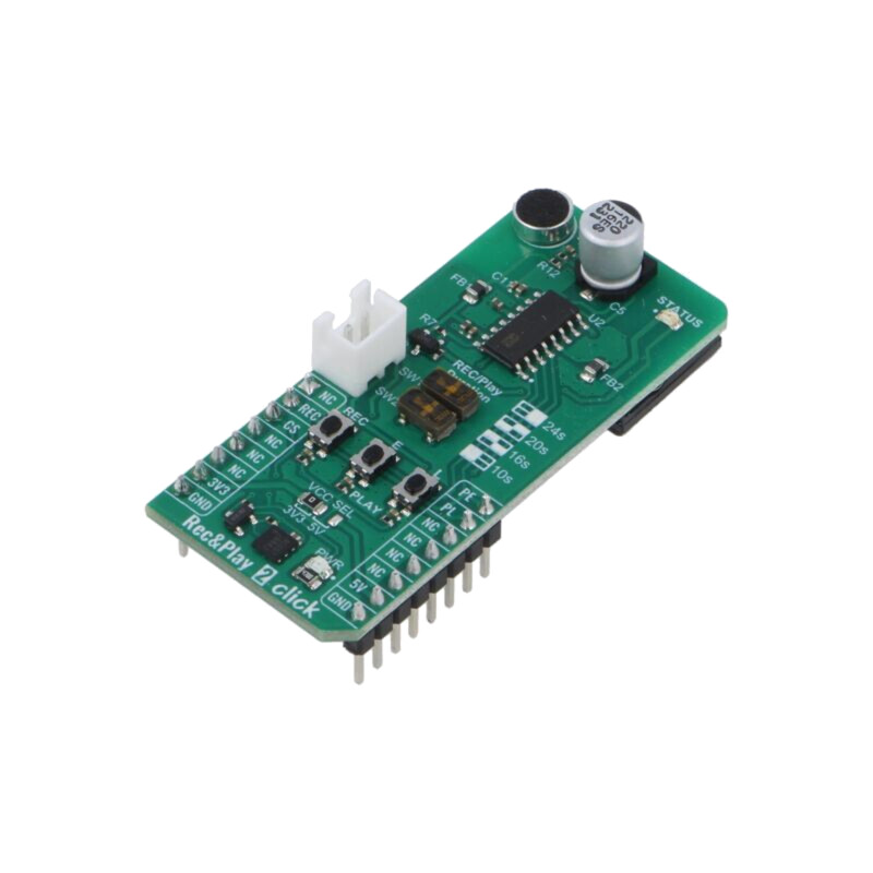 Click board; placă prototip; Comp: ISD1616B; difuzor,microfon Click board; placă prototip; Comp: ISD1616B; difuzor,microfon