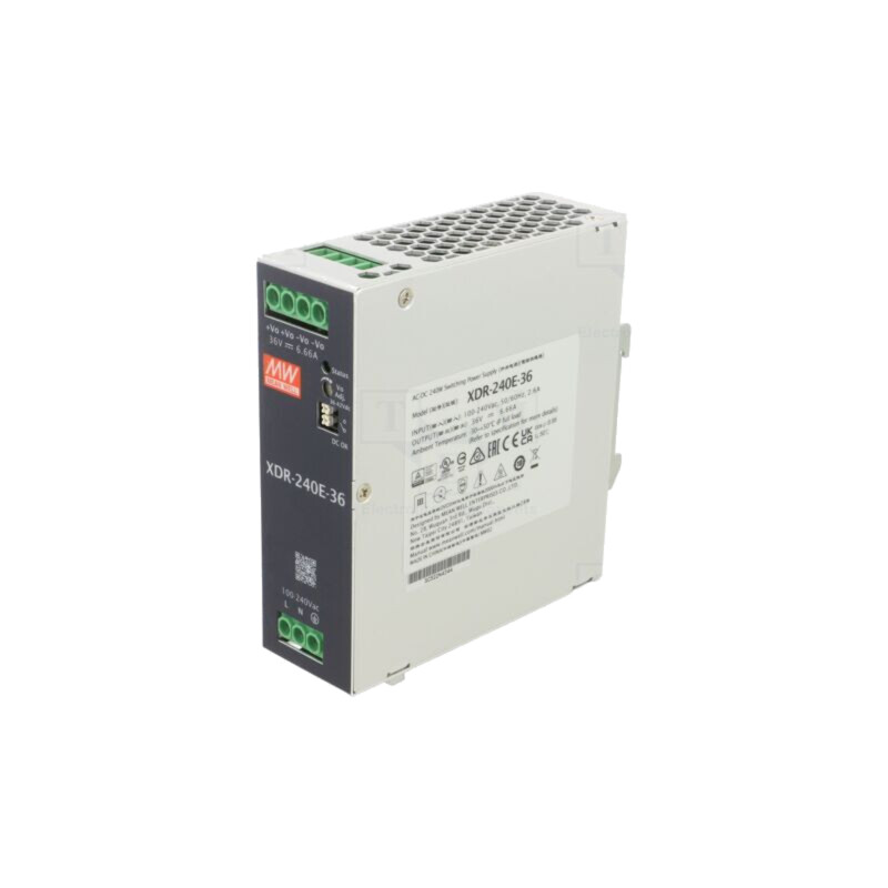Alimentator: pulsatoriu; pentru şină DIN; 240W; 36VDC; 0÷6,66A Alimentator: pulsatoriu; pentru şină DIN; 240W; 36VDC; 0÷6,66A