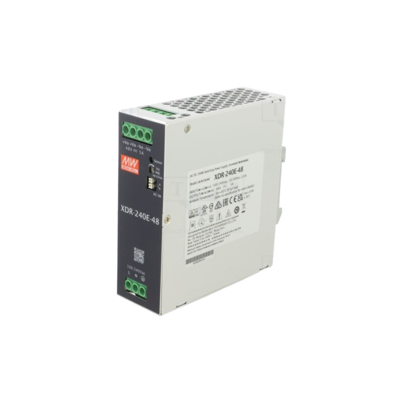 Alimentator: pulsatoriu; pentru şină DIN; 240W; 48VDC; 0÷5A; OUT: 1 Alimentator: pulsatoriu; pentru şină DIN; 240W; 48VDC; 0÷5A; OUT: 1