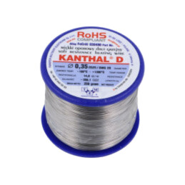 Fir de rezistenţă; 14Ω/m; -100÷1300°C; 0,25kg; Øext: 0,35mm; 29SWG