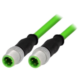 Cablu: pentru senzori/automatizări; PIN: 4; mufă; PVC; 0,5m
