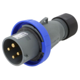 Conector: alimentare AC trifazate; IP&S; 32A; 250V; 250VAC; mufă