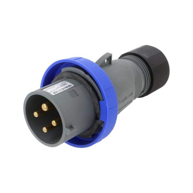 Conector: alimentare AC trifazate; IP&S; 32A; 250V; 250VAC; mufă Conector: alimentare AC trifazate; IP&S; 32A; 250V; 250VAC; mufă