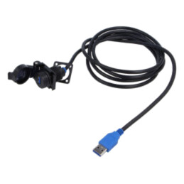 Cables Composite access point USB3.2 Gen1 jam nut panel moun