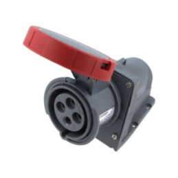Conector: alimentare AC trifazate; IP&S; 30A; 415V; 415VAC; soclu