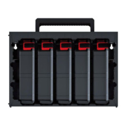 Set cu compartimente; neagră; TAGERCASE; 415mm; 290mm; 295mm