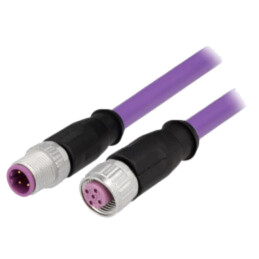 Cablu: pentru senzori/automatizări; PIN: 4; mufă; Fire: 2; PVC; 0,5m