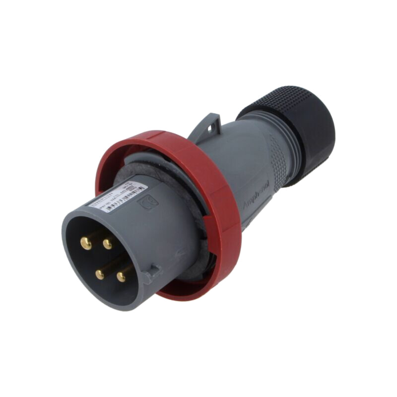Conector: alimentare AC trifazate; IP&S; 32A; 460V; mufă; tată Conector: alimentare AC trifazate; IP&S; 32A; 460V; mufă; tată