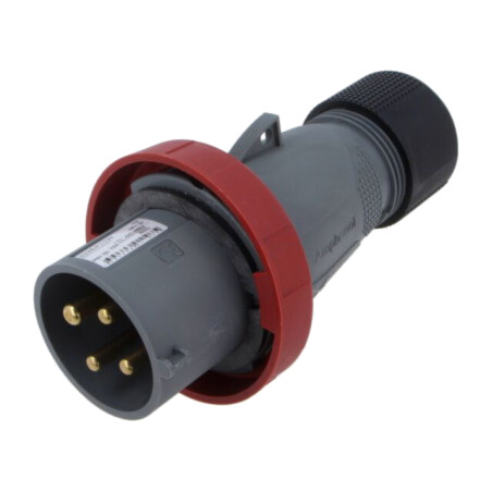 Conector: alimentare AC trifazate; IP&S; 32A; 460V; mufă; tată