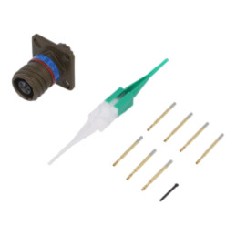 Conector: militar; soclu; mamă; PIN: 6; MIL-DTL-38999 Series III