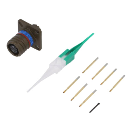 Conector: militar; soclu; mamă; PIN: 6; MIL-DTL-38999 Series III