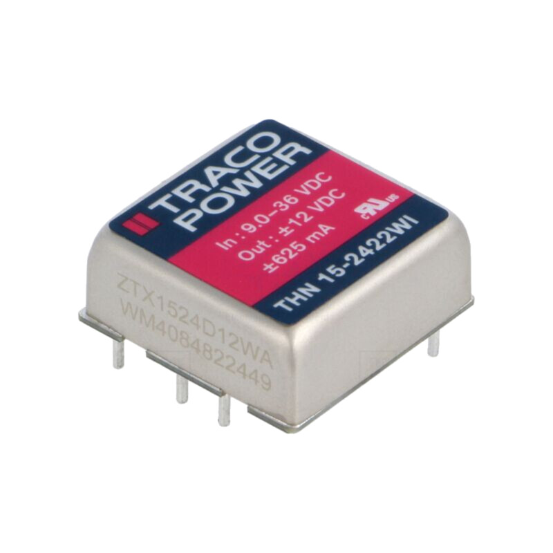 Convertor: DC/DC; 15W; Uintr: 9÷36VDC; Uieş: 12VDC; Uieş2: -12VDC Convertor: DC/DC; 15W; Uintr: 9÷36VDC; Uieş: 12VDC; Uieş2: -12VDC