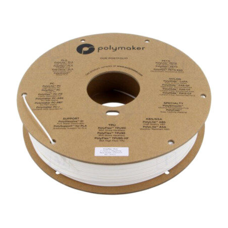 Filament: PLA Tough; 1,75mm; albă; 190÷230°C; 750g; PolyMax™