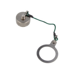 Connector USB Square flange Receptacle Cap, Nickel plating