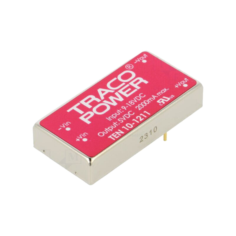 Convertor: DC/DC; 10W; Uintr: 9÷18VDC; Uieş: 5VDC; Iieş: 2000mA; TEN Convertor: DC/DC; 10W; Uintr: 9÷18VDC; Uieş: 5VDC; Iieş: 2000mA; TEN