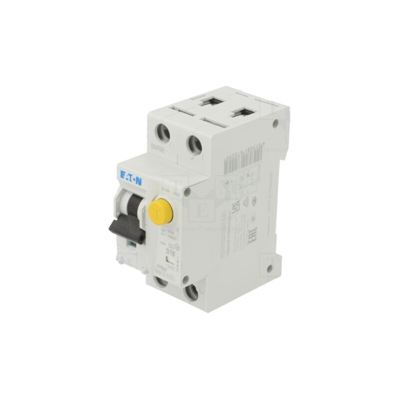 Întrerupător RCBO; Inom: 16A; Ires: 30mA; Poli: 1+N; 240VAC; IP20 Întrerupător RCBO; Inom: 16A; Ires: 30mA; Poli: 1+N; 240VAC; IP20