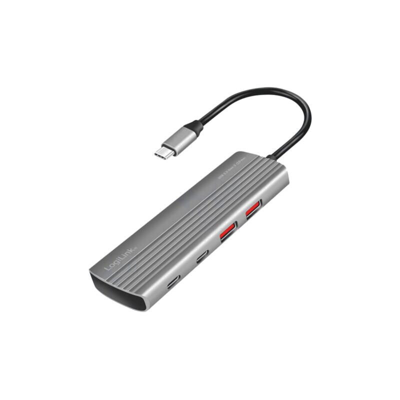 Hub USB; USB A soclu x2,USB C soclu x6,USB C mufă; gri; 10Gbps Hub USB; USB A soclu x2,USB C soclu x6,USB C mufă; gri; 10Gbps