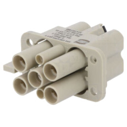 Conector: HDC; inserturi de contact; mamă; 10A,40A; 250V,400V