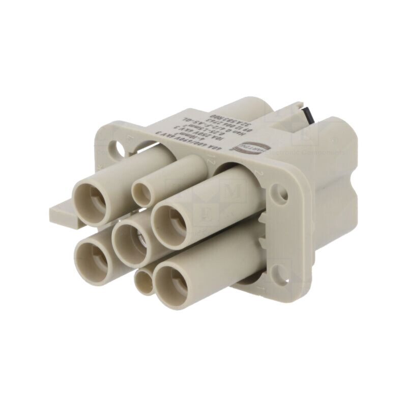 Conector: HDC; inserturi de contact; mamă; 10A,40A; 250V,400V Conector: HDC; inserturi de contact; mamă; 10A,40A; 250V,400V
