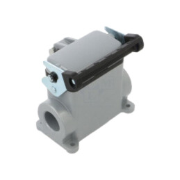 Enclosure for connectors: HDC; size H-B 10; with latch; straight