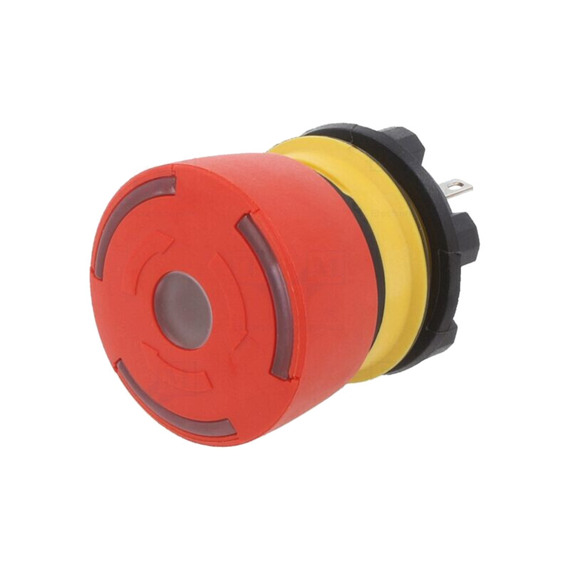Comutator: de siguranţă; 22mm; Poz.i stab: 2; NC x2; roşie; LED Comutator: de siguranţă; 22mm; Poz.i stab: 2; NC x2; roşie; LED