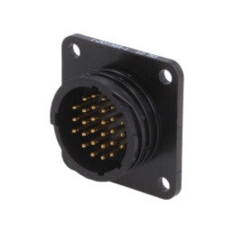 Conector: circular; soclu; tată; PIN: 28; CPC Series 2; aurit; THT