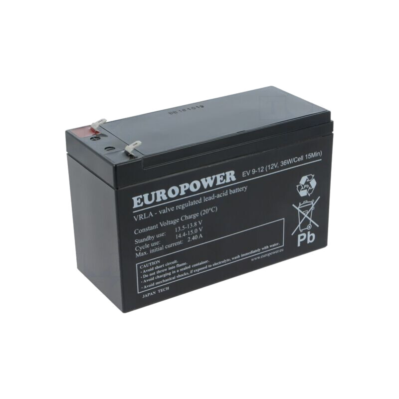 Acumul: plumb-acid; 12V; 8Ah; AGM; nu necesită întreţinere; EV Acumul: plumb-acid; 12V; 8Ah; AGM; nu necesită întreţinere; EV
