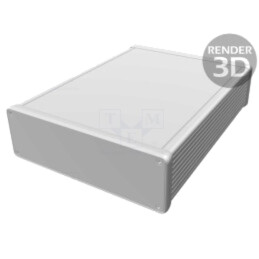 Carcasă: cu panou; 1455; X: 165mm; Y: 220mm; Z: 51mm; aluminiu; roşu