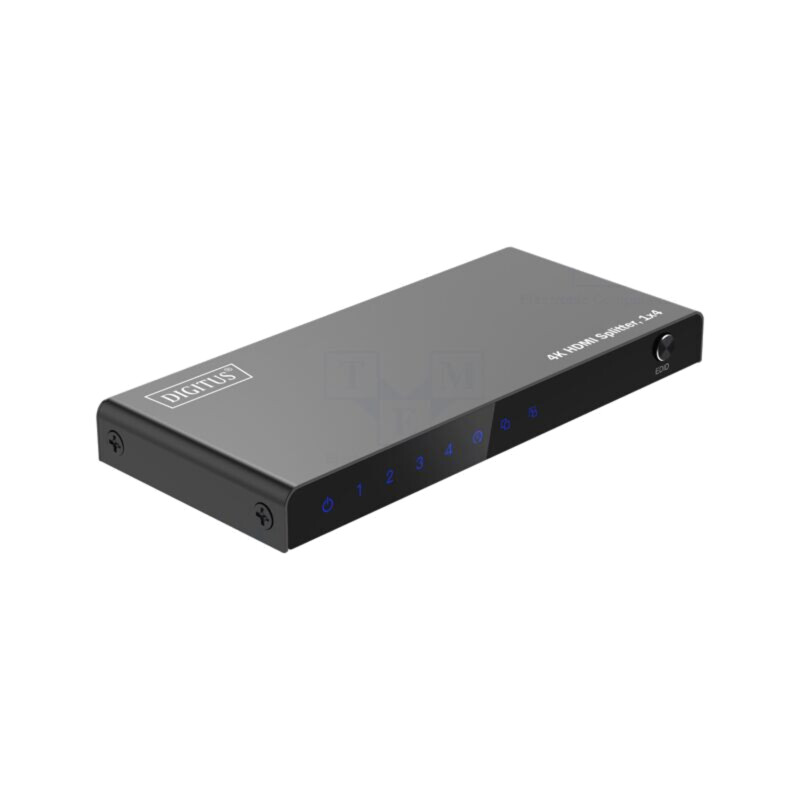 Splitter; HDCP 2.2,HDMI 2.0; neagră; Ieşire: HDMI soclu x4; metal Splitter; HDCP 2.2,HDMI 2.0; neagră; Ieşire: HDMI soclu x4; metal