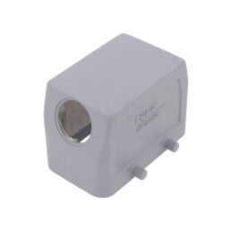 Enclosure for connectors: HDC; size 4; for cable; angled; PG16