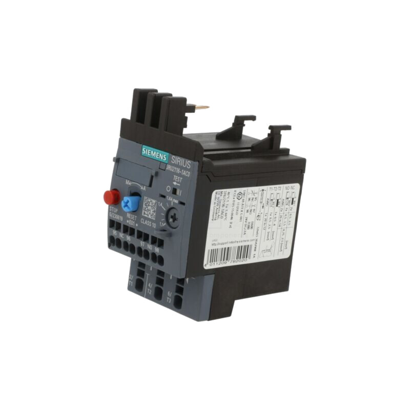 Releu termic; Dimensiune: S00; Contacte auxiliare: NO + NC; 3RT20