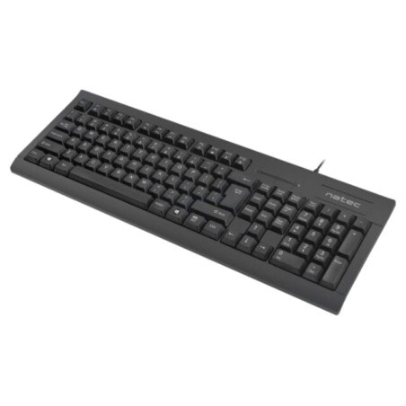 Tastatură; neagră; USB A; cu cablu,US layout; Lung: 1,5m