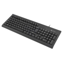 Tastatură; neagră; USB A; ES layout,cu cablu; Lung: 1,5m