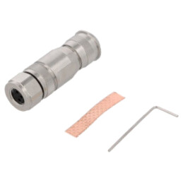 Conector: M8; mamă; PIN: 3; 4A; 60V; IP67; drept; ecranat; pe cablu