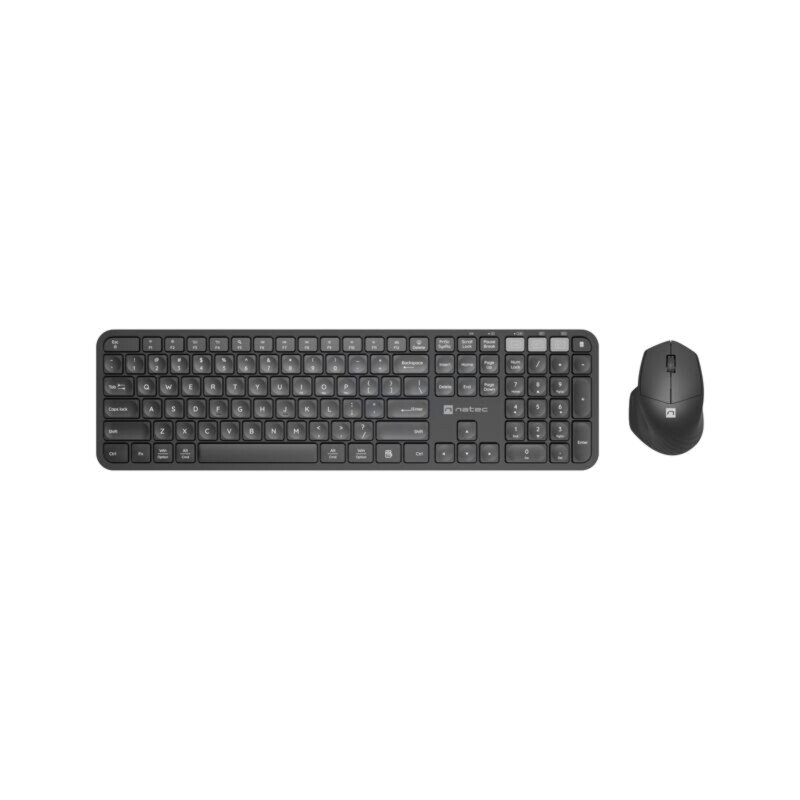 Kit de birou; neagră; universale; USB A; fără fir,US layout; 10m Kit de birou; neagră; universale; USB A; fără fir,US layout; 10m
