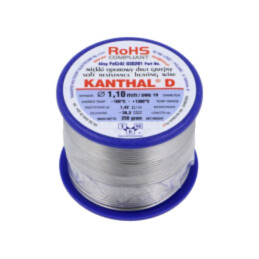 Fir de rezistenţă; 1,42Ω/m; -100÷1300°C; 0,25kg; Øext: 1,1mm
