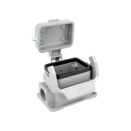 Enclosure for connectors: HDC; size 6B; Han® B; IP65; with latch