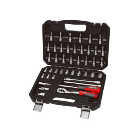 Set chei; 6-puncte,tubulară; oţel crom-vanadium; Fixare: 1/4"
