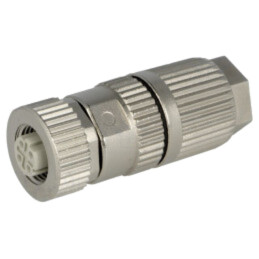 Conector: M12; mufă; PIN: 4; mamă; HARAX; 32V; drept; IP67; IDC