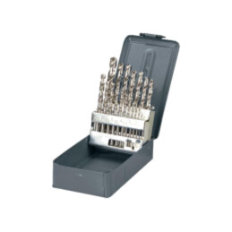 Set de burghie; pt.metal; metal,oţel; 19buc.