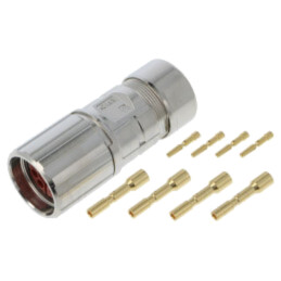 Conector: LS1; mufă; PIN: 8(4+4); mamă; crimpat; pe cablu; drept