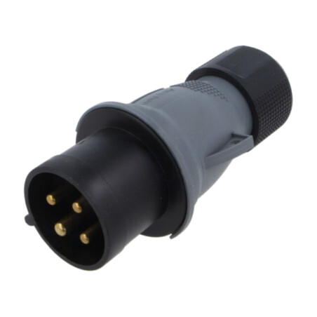 Conector: alimentare AC trifazate; IP&S; 32A; 500VAC; mufă; tată