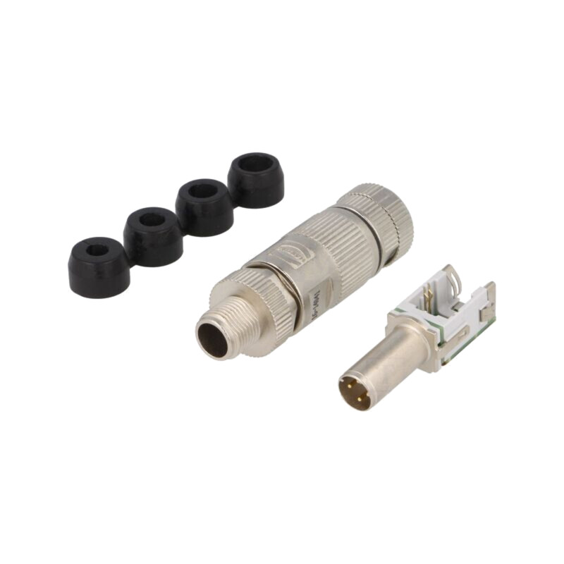 Conector: M12; mufă; PIN: 4; tată; preLink; cod D-Ethernet