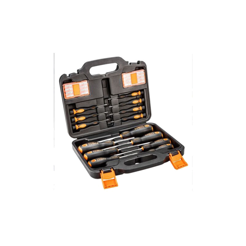 Kit: şurubelniţe; Phillips,Pozidriv®,plată,Torx®; PH00; 30buc. Kit: şurubelniţe; Phillips,Pozidriv®,plată,Torx®; PH00; 30buc.