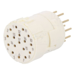 Conector: M23; inserturi de contact; PIN: 17; mamă; THT; M23 Signal