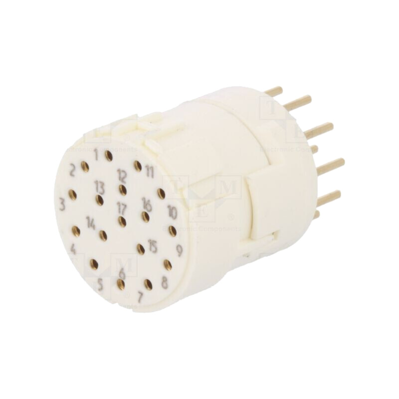 Conector: M23; inserturi de contact; PIN: 17; mamă; THT; M23 Signal