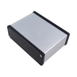 Carcasă: cu panou; 1455; X: 165mm; Y: 120mm; Z: 51,5mm; aluminiu; gri