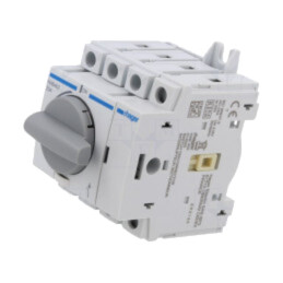 Separator-întrerupător; Poli: 4; pentru şină DIN; 20A; 415VAC