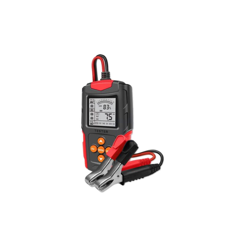 Tester: acumulator; 150x90x35mm; VDC: 12÷24V; Afişaj: LCD 2,7" Tester: acumulator; 150x90x35mm; VDC: 12÷24V; Afişaj: LCD 2,7"